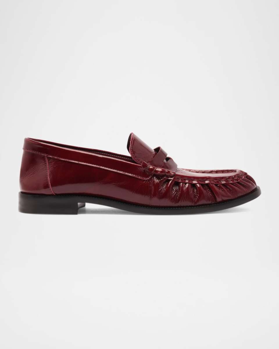Tyche Shiny Leather Penny Loafers
